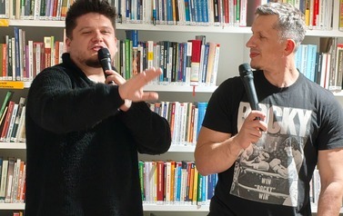 Spotkanie autorskie z Piotrem Kniołą &bdquo;PigOutem&rdquo; i Przemkiem Corso. 8