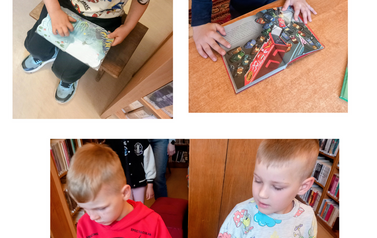 "W świecie bajek i baśni" - lekcja biblioteczna w Filii nr 1 3