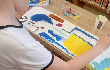 "Świat dziecięcych marzeń" - warsztaty artystyczne w Filii nr 1 4