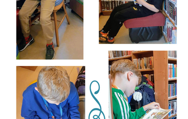 "Jak korzystać z biblioteki i dbać o książki" - lekcja biblioteczna w Filii nr 1 4