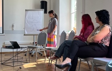 Szkoleniie w ramach projektu "Praktyki mediacyjne dla kadr kultury". 1