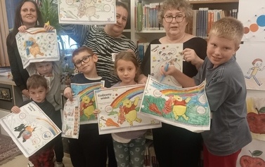 "W Stumilowym Lesie  z Kubusiem Puchatkiem"  - warsztaty czytelniczo-artystyczne w Filii nr 1 1