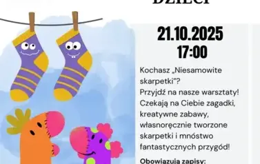 Zapraszamy na warsztaty dla dzieci "Skarpetkowe przygody" 1