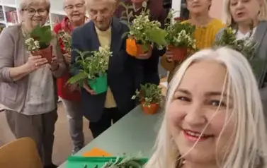 Odwiedziny gości z klubu "Wesoły Senior" 8
