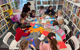 Warsztaty czytelniczo-plastyczne "Piesek w zimowej czapce" 10