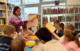 Warsztaty czytelniczo-plastyczne "Piesek w zimowej czapce" 8