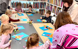 Warsztaty czytelniczo-plastyczne "Piesek w zimowej czapce" 7