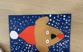 Warsztaty czytelniczo-plastyczne "Piesek w zimowej czapce" 15