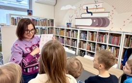 Warsztaty czytelniczo-plastyczne "Piesek w zimowej czapce" 5