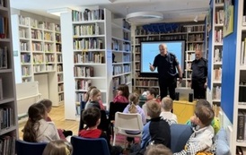 Warsztaty ze Strażą Miejską w Bibliotece Gł&oacute;wnej 2