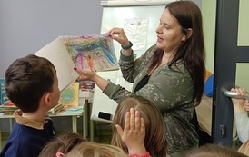 Mały czytelnik w wielkim świecie książek - lekcja biblioteczna dla dzieci z Przedszkola nr 10 w Pruszkowie 5