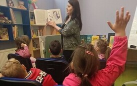 Mały czytelnik w wielkim świecie książek - lekcja biblioteczna dla dzieci z Przedszkola nr 10 w Pruszkowie 11