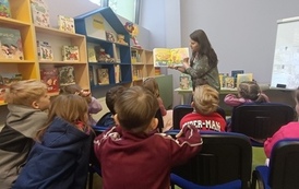 Mały czytelnik w wielkim świecie książek - lekcja biblioteczna dla dzieci z Przedszkola nr 10 w Pruszkowie 12