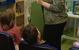 Mały czytelnik w wielkim świecie książek - lekcja biblioteczna dla dzieci z Przedszkola nr 10 w Pruszkowie 13