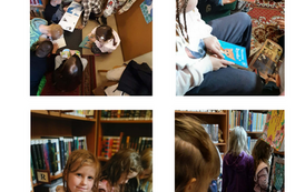 "Zgadnij z jakiej to bajki" - lekcja biblioteczna w Filii nr 1 5