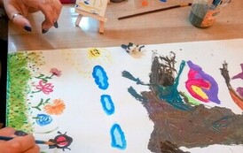 "Świat dziecięcych marzeń" - warsztaty artystyczne w Filii nr 1 3