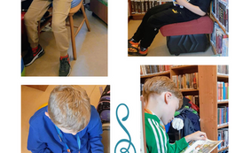 "Jak korzystać z biblioteki i dbać o książki" - lekcja biblioteczna w Filii nr 1 4