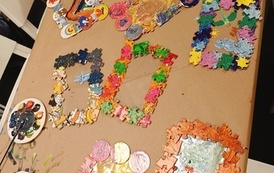 Puzzlowe wariacje, loteria w Oddziale dziecięcym Biblioteki Gł&oacute;wnej 3