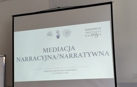 Szkoleniie w ramach projektu "Praktyki mediacyjne dla kadr kultury". 2