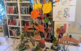 "Kolory  Pani Jesieni" - warsztaty czytelniczo-artystyczne dla dzieci w Filii nr 1 3