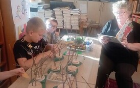 "Kolory  Pani Jesieni" - warsztaty czytelniczo-artystyczne dla dzieci w Filii nr 1 15