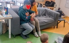 Spotkanie autorkie w Domowej Szkole z Filią nr 1 6