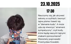 Zapraszamy na warsztaty międzypokoleniowe "Szalony naukowiec, szyfry i atrament sympatyczny"! 1