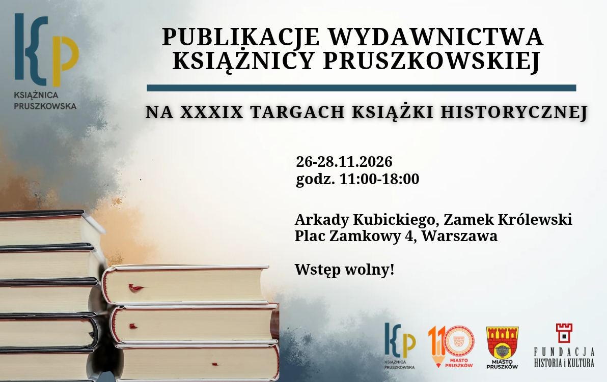 Stoisko Książnicy Pruszkowskiej na&nbsp;Targach Książki Historycznej
