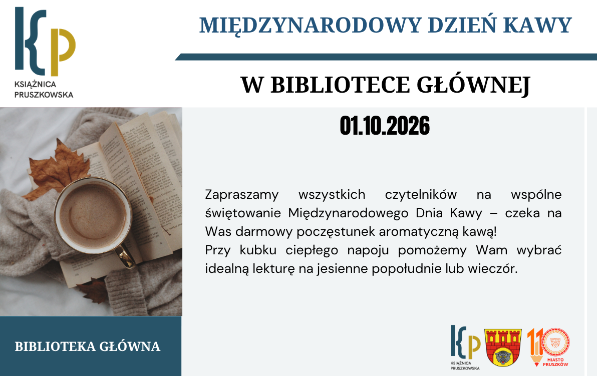 Światowy Dzień Kawy w&nbsp;bibliotece!