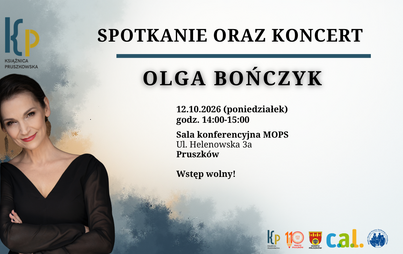 Zdjęcie do Spotkanie i koncert  - Olga Bończyk - Książnica Pruszkowska!
