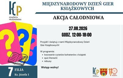 Międzynarodowy Dzień Gier Książkowych w Filii nr 7