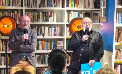 Spotkanie z Arturem Barcisiem w Bibliotece Głównej.