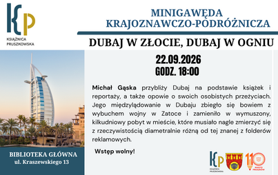 Plakat minigawędy o Dubaju
