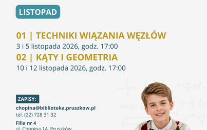 Portal Odkrywców: Zapraszamy na kolejne warsztaty „Kąty i geometria” w Filii nr 4!