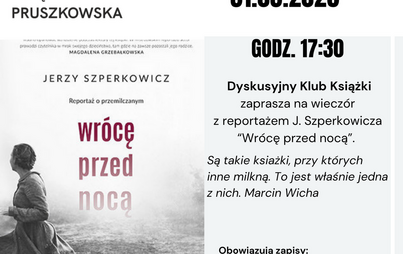 Dyskusyjny Klub Książki w Bibliotece Głównej