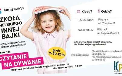 Zdjęcie do Czytanie na dywanie po angielsku" w Filii nr 7.