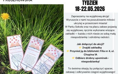 Akcja społeczna: Miłość poszukiwana - wyszukiwanie zakładek w przestrzeni miejskiej