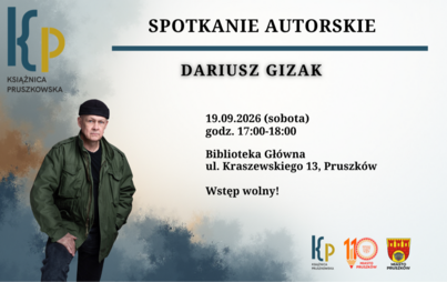 Spotkanie autorskie z Dariuszem Gizakiem w Oddziale dla dorosłych (Biblioteka Główna).